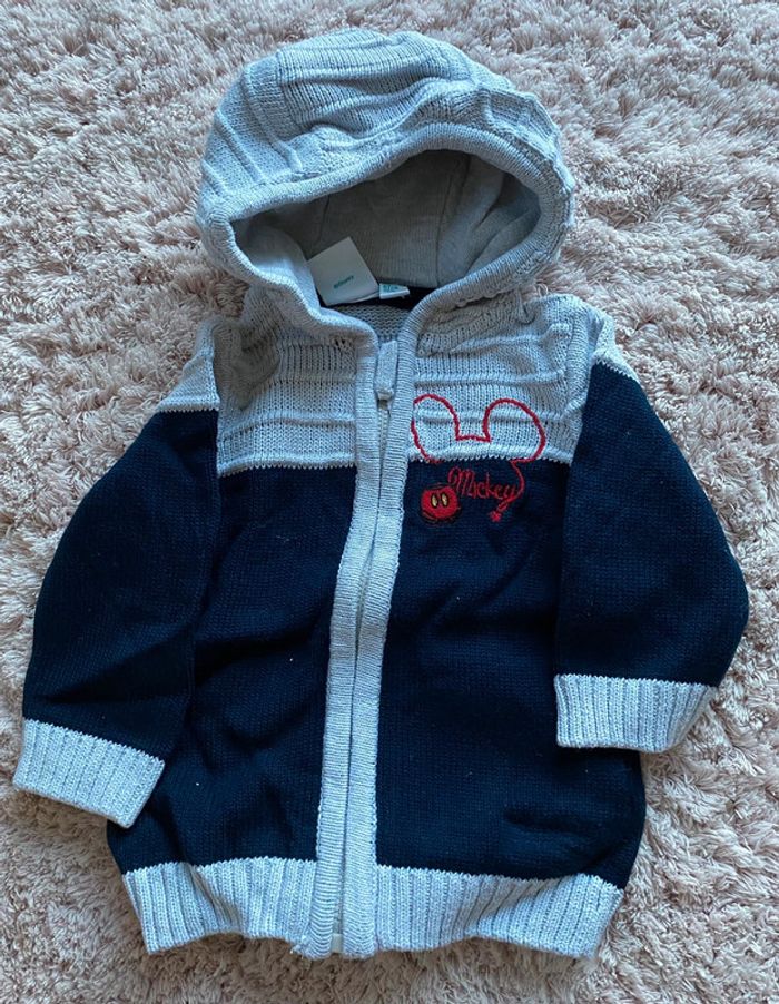 Gilet zip Mickey 6 mois