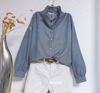 Blouse marine rayures oversize taille M/L 🌸