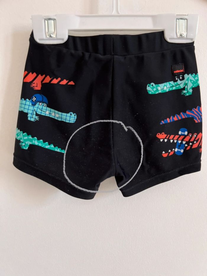 Maillot de bain noir avec crocodiles orange/vert - 3 Ans - photo numéro 6