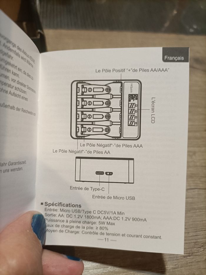 Chargeur pour pile rechargeable Neuf - photo numéro 8