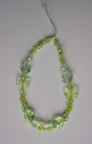 Cordon bracelet déco pour portable canard vert clair