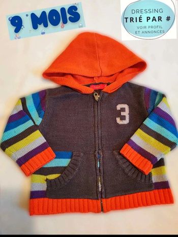 Gilet 9 mois tricot