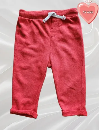 Pantalon rouge garçon 12 mois