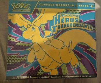 Coffret dresseur d'élite mega evolution heroes transcendent carte pokémon 
