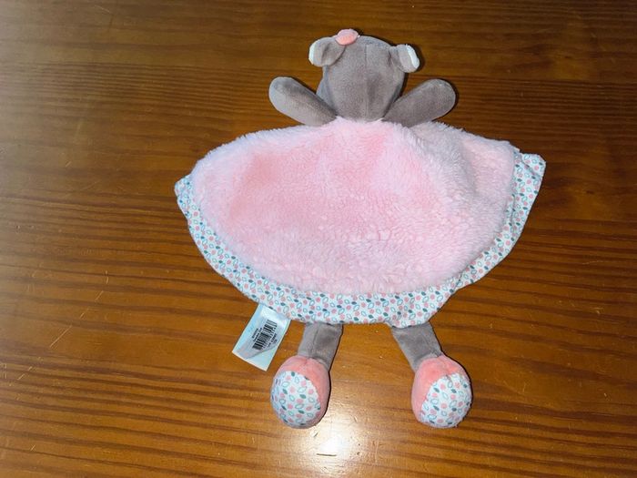 Zoé doudou, plat hippopotame, baby nat rose - photo numéro 3