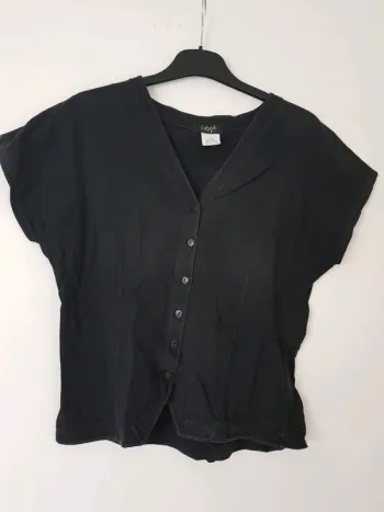 T-shirt coton noir, taille 2