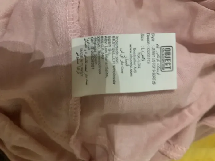 TEE shirt Object col V taille L rose manches longues - photo numéro 12