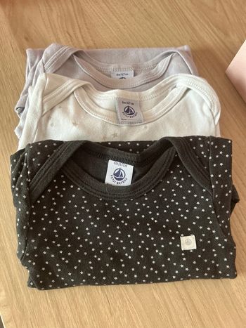 Lot bodies petit bateau manches longues