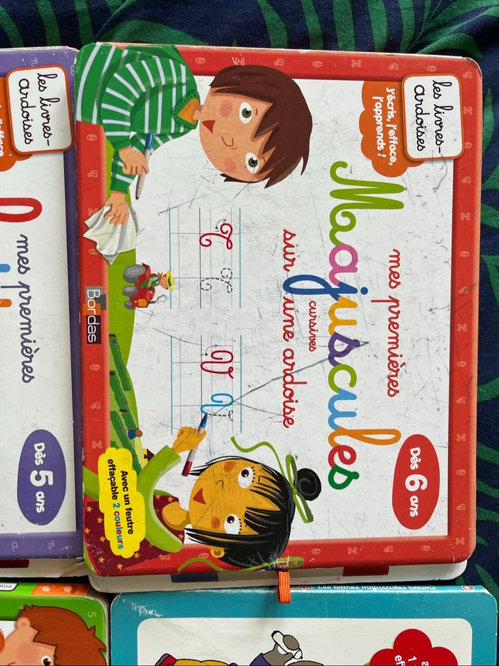 Lot de 4 ardoises pour apprendre les lettres - photo numéro 2