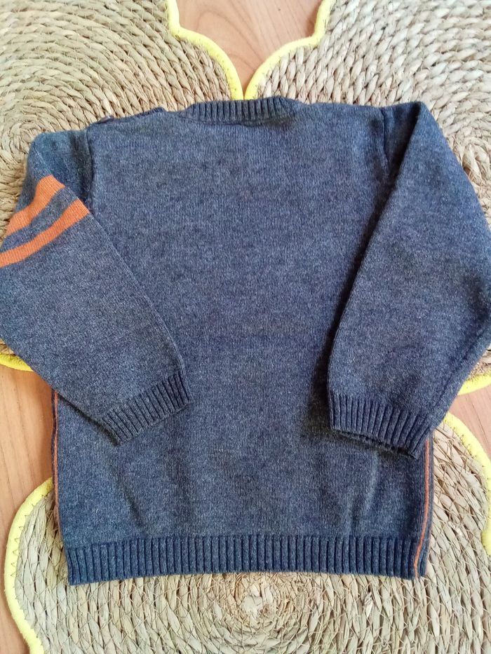 Pull gris avec impression Orchestra taille 18 mois - photo numéro 6
