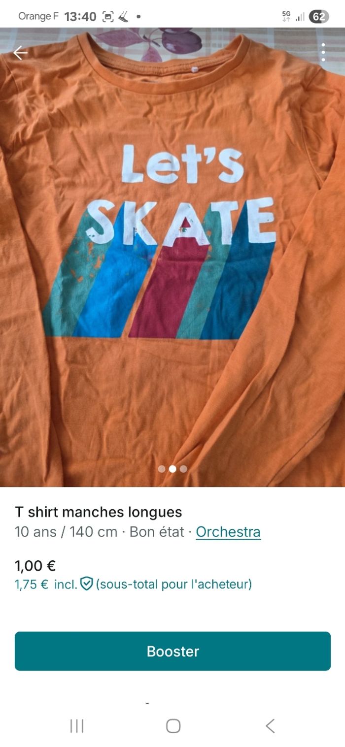 Lot de 2 t shirt manches longues - photo numéro 6