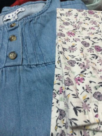 tunique blouse en jeans souple creeks tbe 8 ans