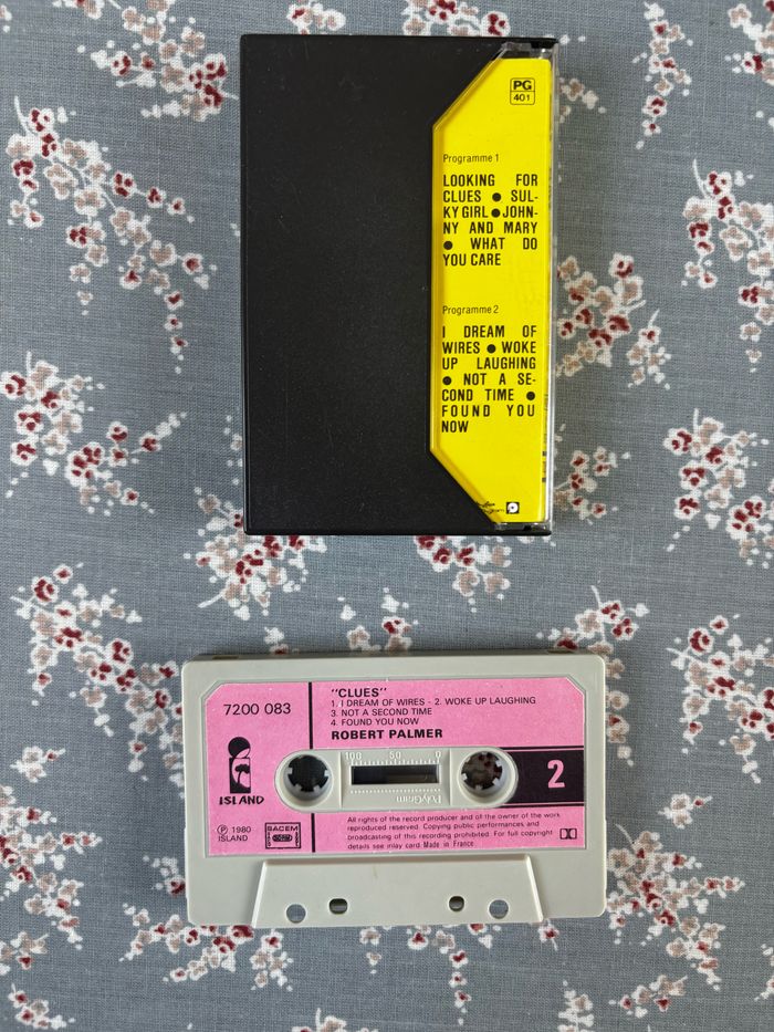 Cassette audio Robert Palmer Clues - photo numéro 2
