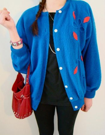 Cardigan doux vintage