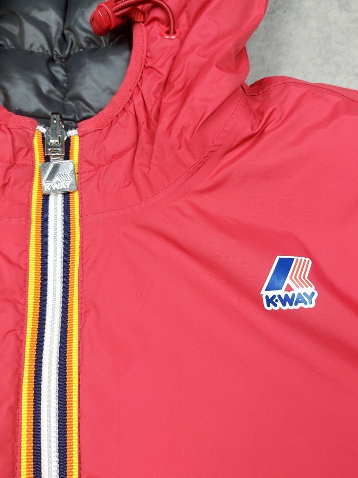 K-way reversible gris fonce et rouge fonce taille S - photo numéro 2