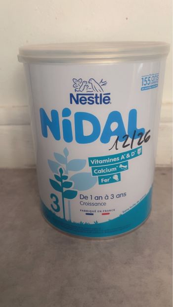 Lait 3eme âge Nidal Nestle