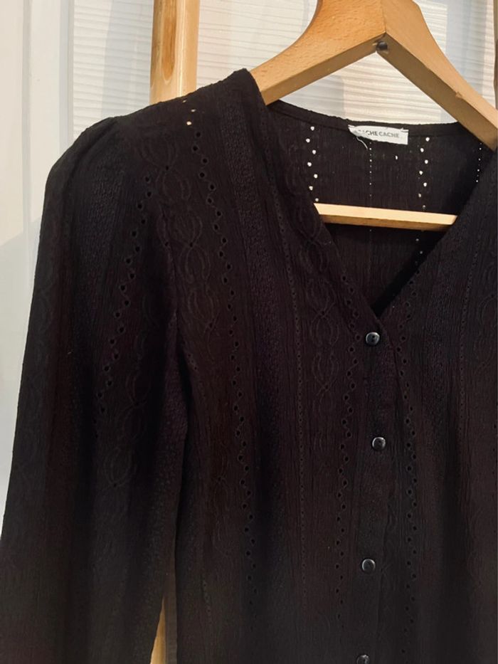 Blouse à manches longues ajouré taille XS - photo numéro 2