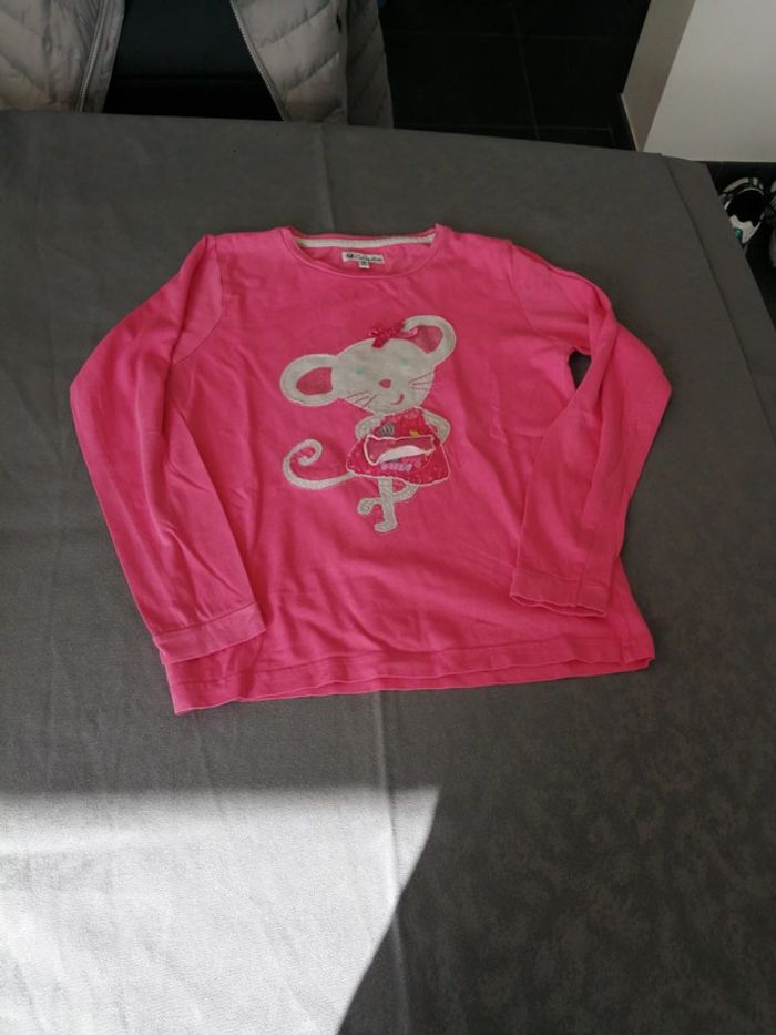 Haut de pyjamas rose