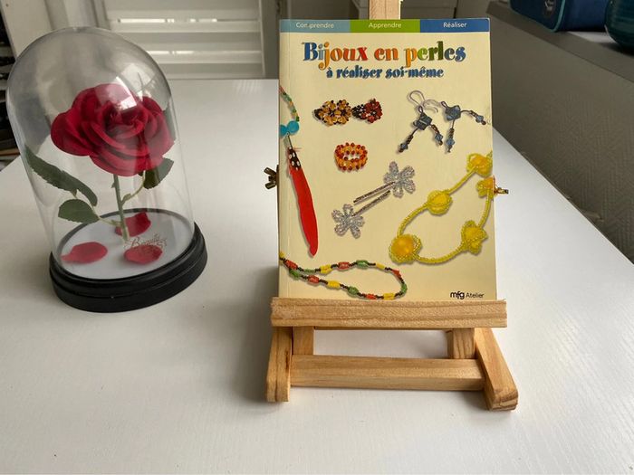 Lot de deux livres bijoux en perles - photo numéro 4