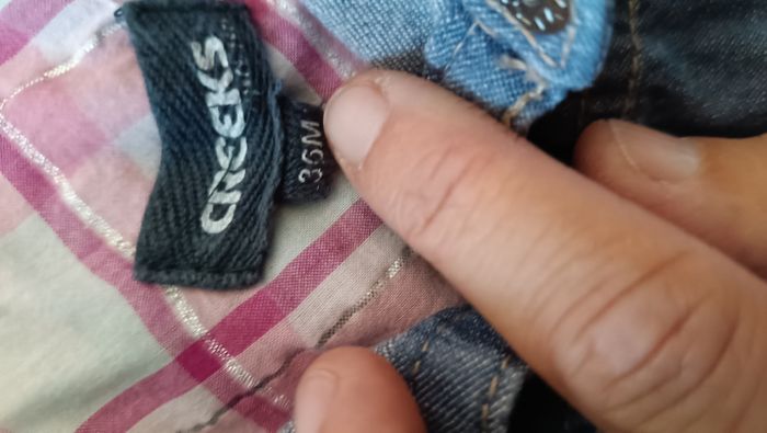 Robe en jeans taille 3 ans fille - photo numéro 2