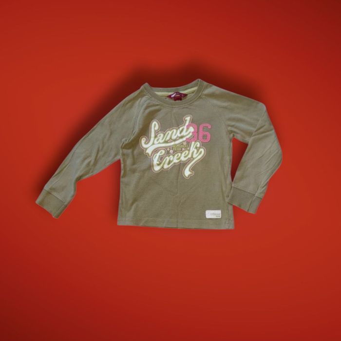 tee shirt kaki fille 3/4 ans