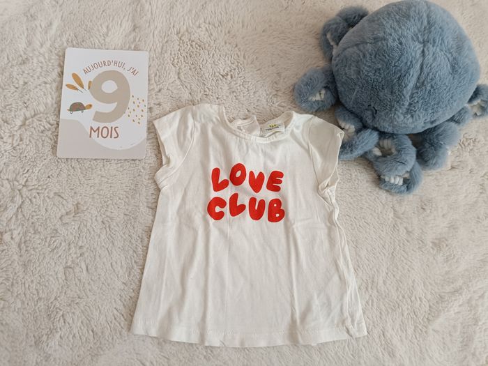 Tee shirt tape a l'oeil 9 mois