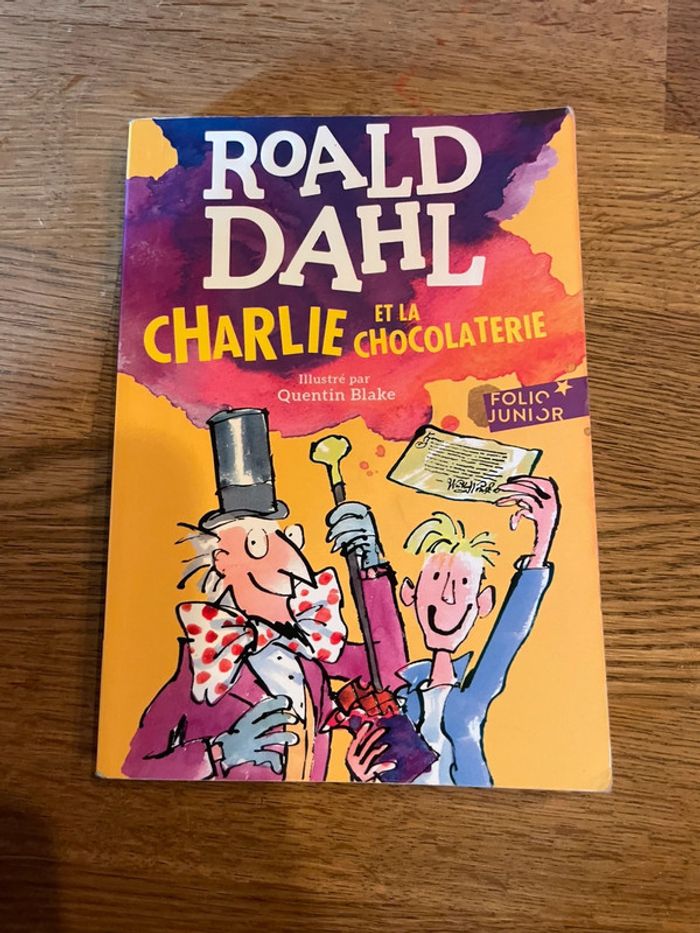 Livre Ronald Dahl Charlie et la chocolaterie  Folio Junior
