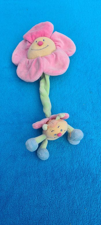 peluche fleur et son abeille vintage