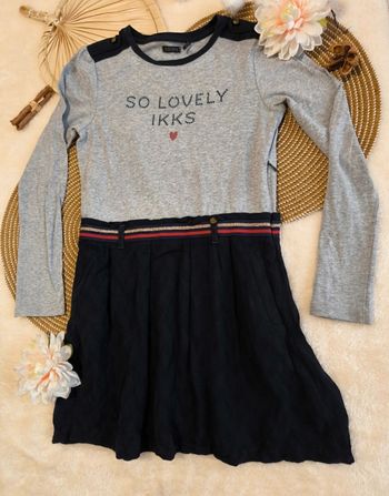  Robe IKKS Bi-matière "So Lovely" - 10 ans