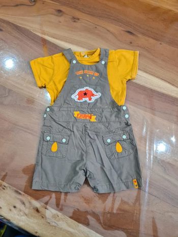 Ensemble short Salopette 9 mois