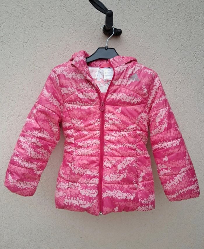 Blouson doudoune adidas rose 5/6ans