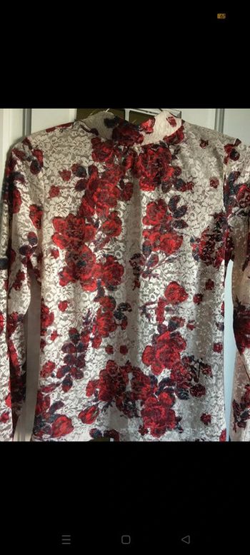 Top chic en dentelle fleuri Zara
