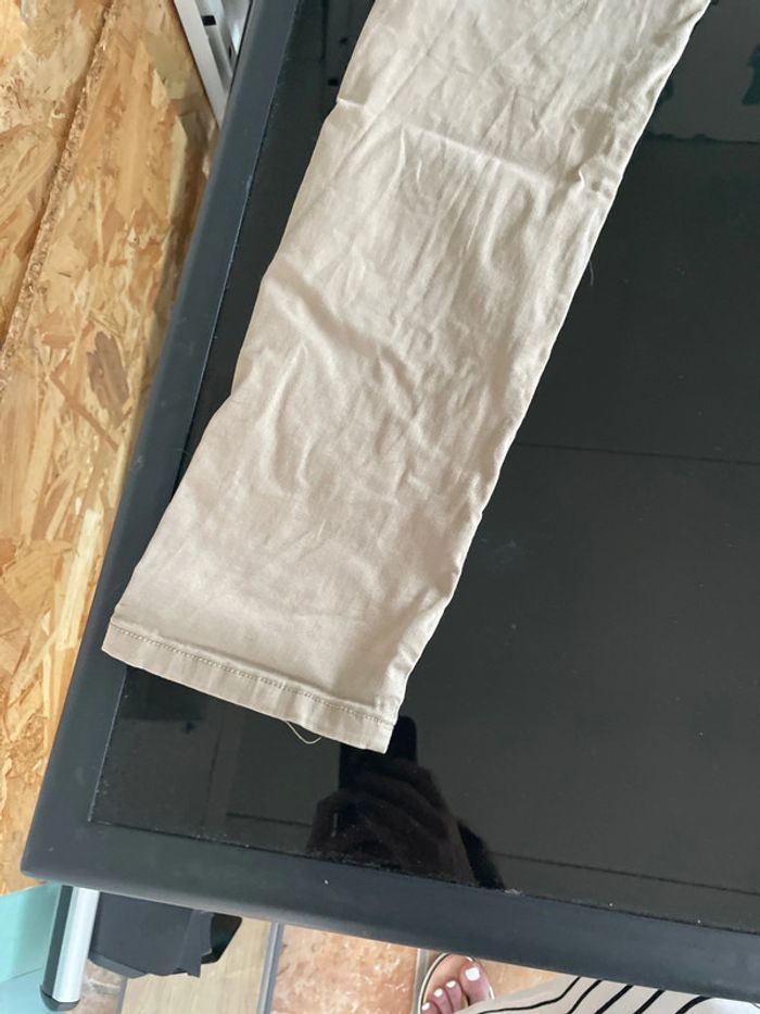 Pantalon beige de la marque Nina Carter, en taille L - photo numéro 7
