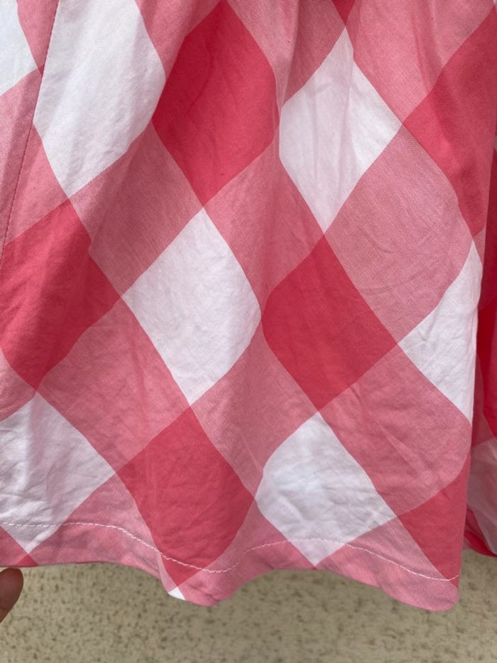 Très belle robe vichy doublé 6 ans - photo numéro 4