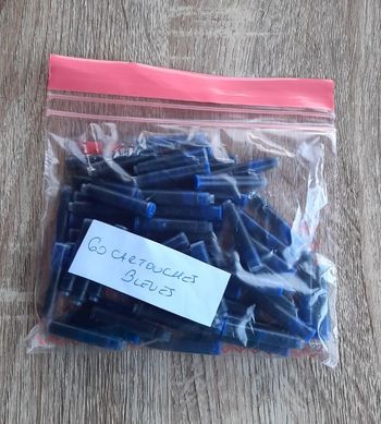 Lot de 60 cartouches bleues neuves