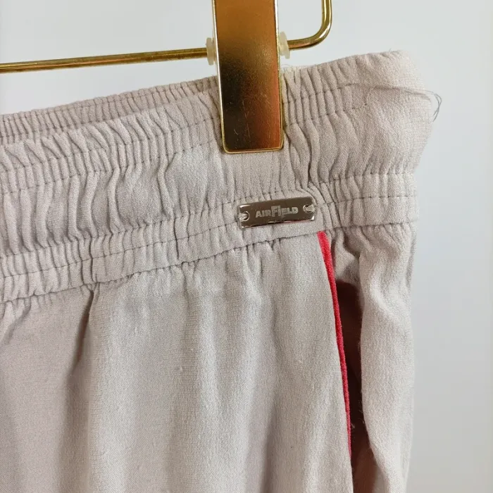 Pantalon fluide Gris clair, décontracté chic - Viscose / Coton Air Field T. 44 XXL - photo numéro 3