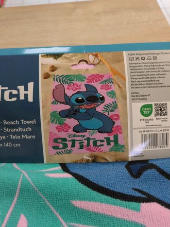 Drap de plage Disney stitch 70x140 cm