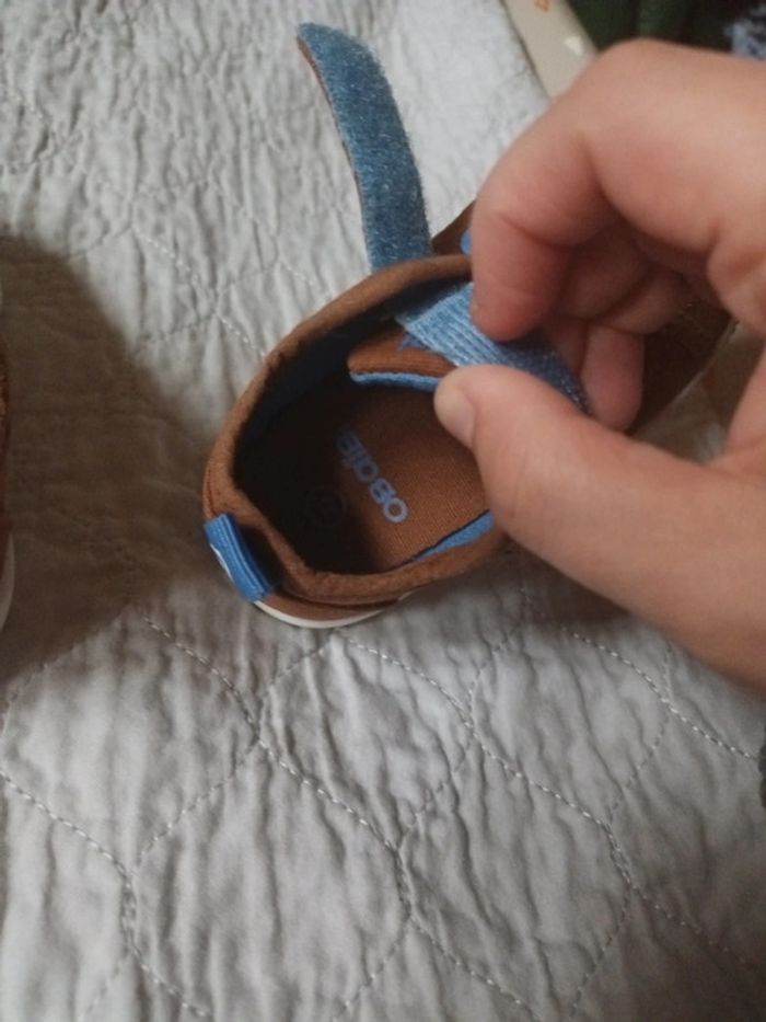 Tennis en toile marron à scratch obaibi 21 - photo numéro 8