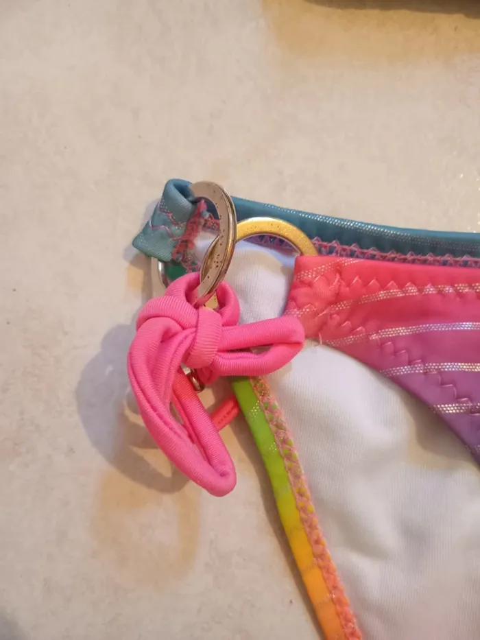 Maillot de bain 2 pièce H nathalie multicolore taille M - photo numéro 3