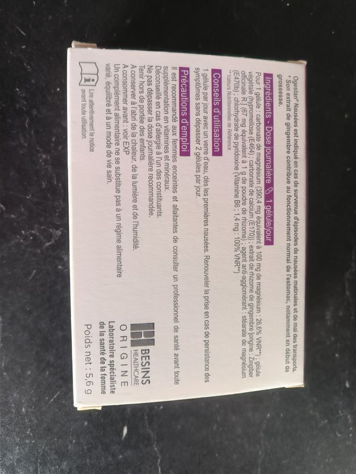 Ogestan nausées mal transport - photo numéro 2