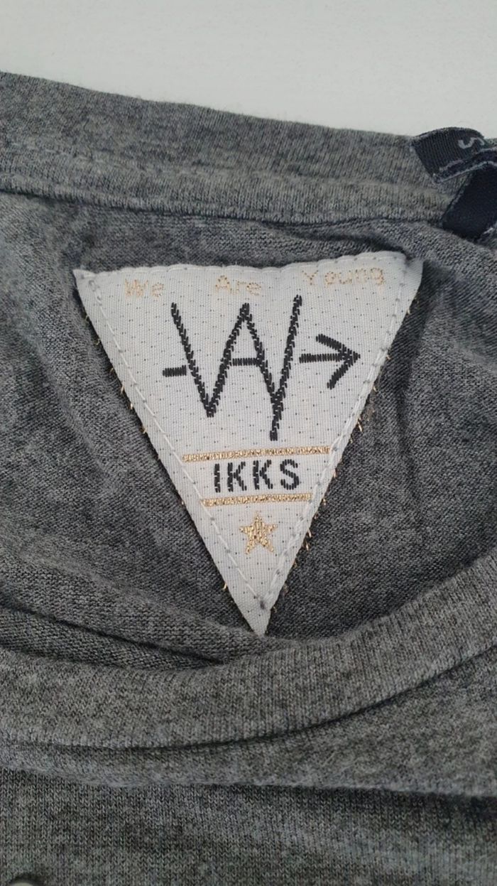 T shirt gris Ikks en 36 - photo numéro 3