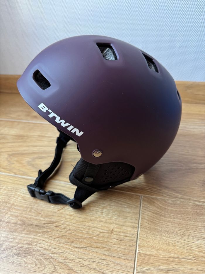 Casque de vélo ville adulte violet