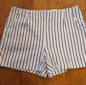 Short a rayures bleu femme taille 42