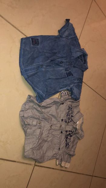 2 chemises manches courtes