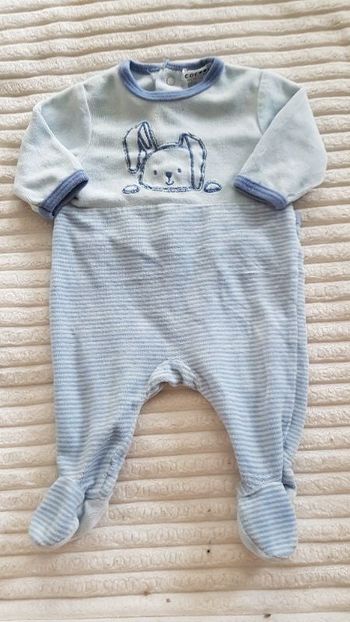 pyjama velours bleu la redoute 1 mois