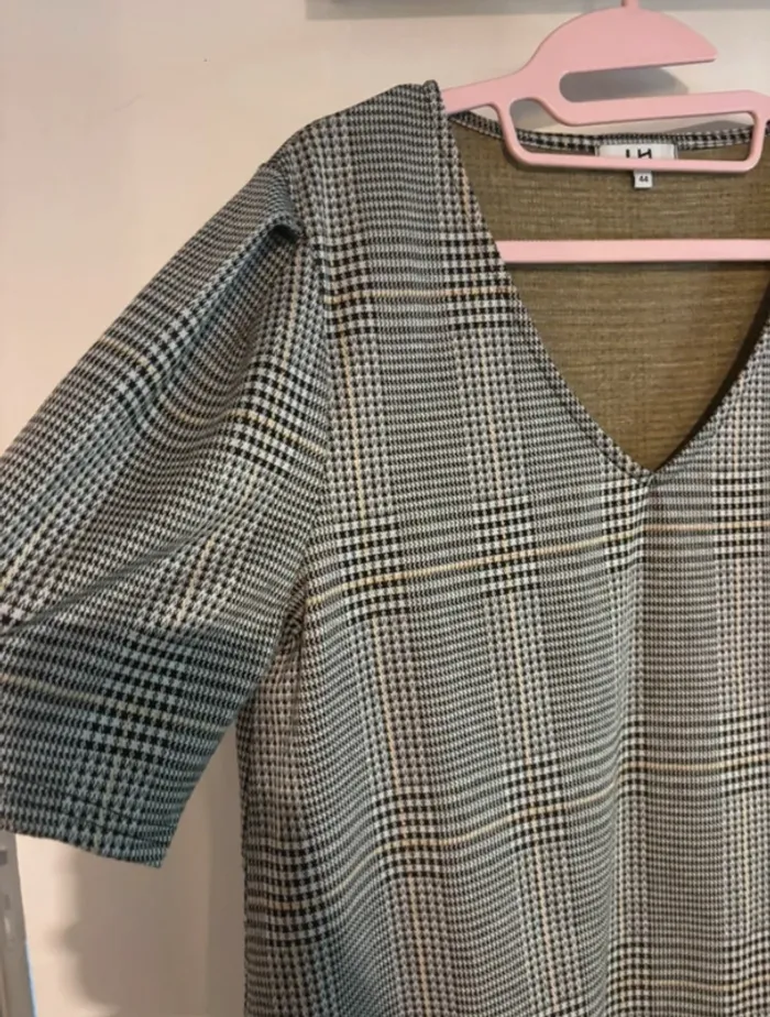 Robe motif Prince de Galles La Halle T44 - photo numéro 4