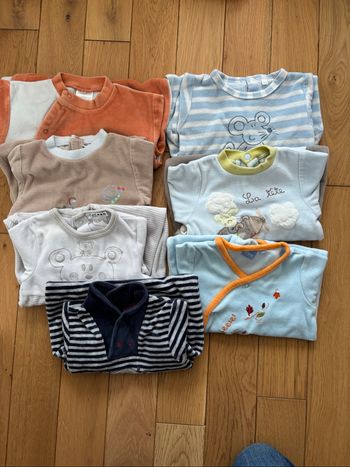 Lot 7 pyjamas hiver 6 mois