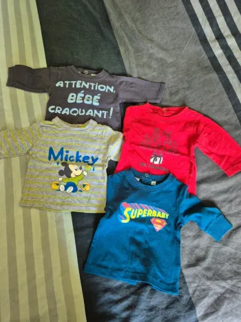 Lot maillots manches longues