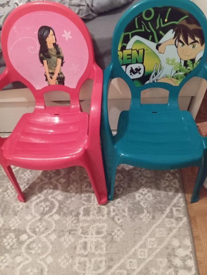 Lot 2 chaises enfant