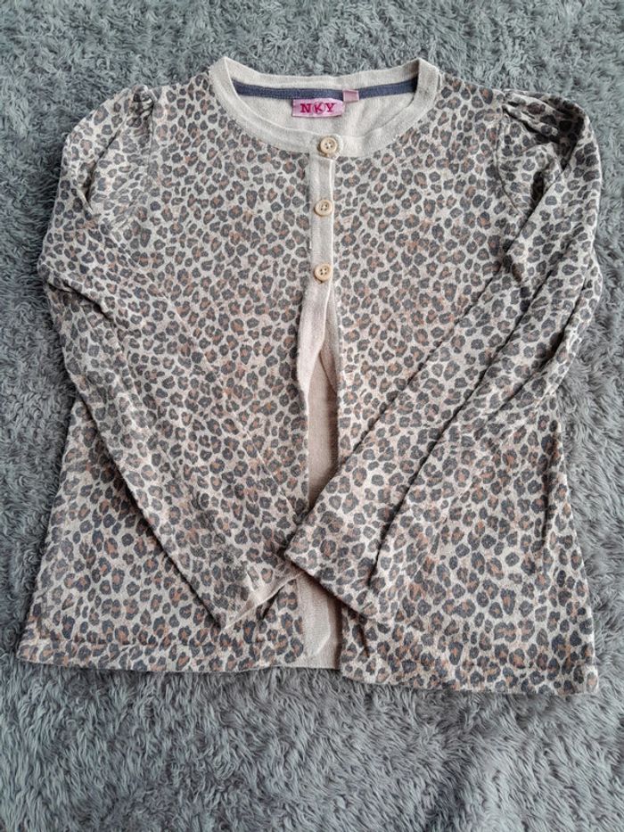 Gilet léopard fille